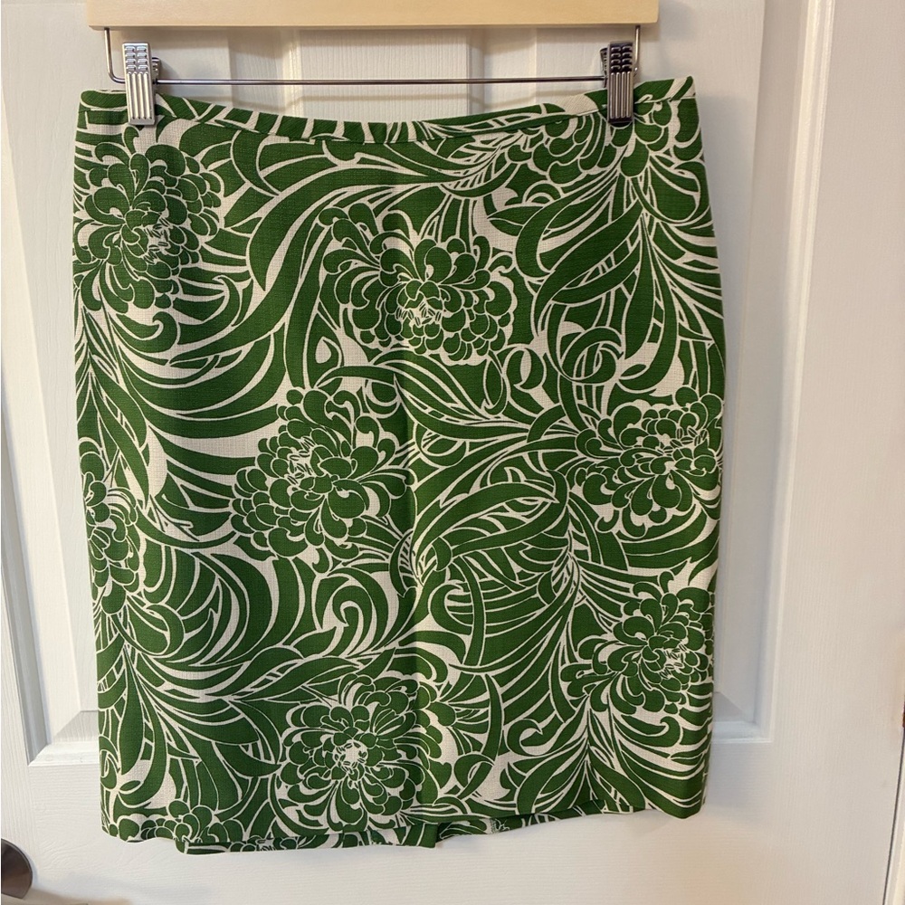 Floral Green Skirt